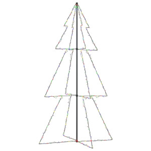 Brad Crăciun Conic, 300 Led-Uri, 120X220 Cm, Interior&Exterior