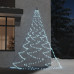 Brad Perete Cârlig Metalic 260Led Alb Cald 3M Interior/Exterior