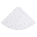 Covor Fustă Brad Crăciun De Lux, Alb, 150 Cm, Blană Artificială