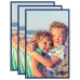 Rame Foto Colaj Pentru Masă 3 Buc. Albastru 13X18 Cm Mdf