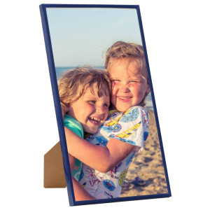Rame Foto Colaj Pentru Masă 3 Buc. Albastru 13X18 Cm Mdf