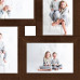 Ramă Foto Colaj Pentru 4X (10X15 Cm) Foto, Maro Închis, Mdf