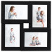 Ramă Foto Colaj Pentru 4X (13X18 Cm) Foto, Negru, Mdf