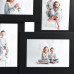 Ramă Foto Colaj Pentru 4X (13X18 Cm) Foto, Negru, Mdf