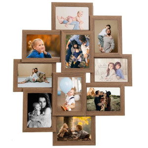 Ramă Foto Colaj, Maro Deschis, 10 X Foto (13X18 Cm), Mdf