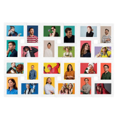 Ramă Foto Colaj Pentru 24X (10X15 Cm) Foto, Alb, Mdf