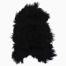 Husă De Scaun Piele De Oaie Islandeză, Negru, 70X110 Cm