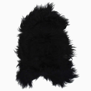 Husă De Scaun Piele De Oaie Islandeză, Negru, 70X110 Cm