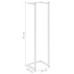 Suport De Prosoape, Alb, 25X20X95 Cm, Oțel