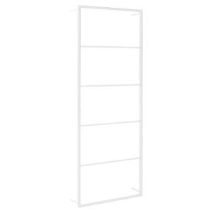 Suport Pentru Prosoape, Alb, 45X10X115 Cm, Oțel