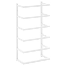 Suport De Prosoape, Alb, 24X12X48 Cm, Oțel