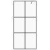 Paravan De Duș Walk-In Negru 90X195 Cm Sticlă Esg Transparentă
