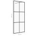 Paravan De Duș Walk-In Negru 90X195 Cm Sticlă Esg Transparentă