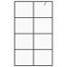 Paravan De Duș Walk-In Negru 90X195 Cm Sticlă Esg Transparentă