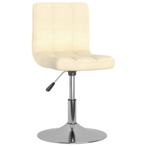 Scaun De Bar Pivotant, Crem, Material Textil