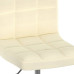 Scaun De Bar Pivotant, Crem, Material Textil