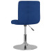 Scaun De Bar Pivotant, Albastru, Material Textil