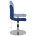 Scaun De Bar Pivotant, Albastru, Material Textil