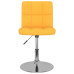 Scaun De Bar Pivotant, Galben, Material Textil