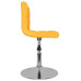 Scaun De Bar Pivotant, Galben, Material Textil