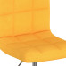 Scaun De Bar Pivotant, Galben, Material Textil