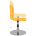 Scaun De Bar Pivotant, Galben, Material Textil