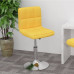 Scaun De Bar Pivotant, Galben, Material Textil