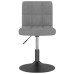 Scaun De Bar Pivotant, Gri Deschis, Catifea