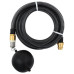 Furtun De Aspirație Cu Racorduri Din Alamă, Negru 1,1" 15 M Pvc