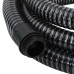 Furtun De Aspirație Cu Racorduri Din Alamă, Negru 1,1" 20 M Pvc