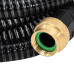 Furtun De Aspirație Cu Racorduri Din Alamă, Negru 1,1" 20 M Pvc