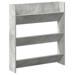Pantofar De Perete, Gri Beton, 80X18X90 Cm, Pal