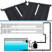 Panou Încălzitor Solar Pentru Piscină, 6 Buc., 80X310 Cm
