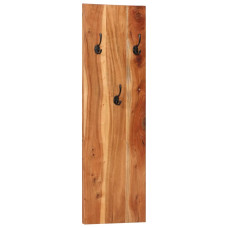 Cuier De Haine De Perete 2 Buc. 36X3X110 Cm, Lemn Masiv Acacia
