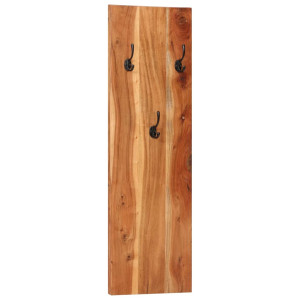 Cuier De Haine De Perete 2 Buc. 36X3X110 Cm, Lemn Masiv Acacia