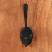 Cuier De Haine De Perete 2 Buc. 36X3X110 Cm, Lemn Masiv Acacia