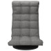 Scaun De Podea Pivotant, Gri Deschis, Material Textil