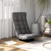 Scaun De Podea Pivotant, Gri Deschis, Material Textil