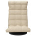 Scaun De Podea Pivotant, Crem, Material Textil