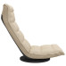 Scaun De Podea Pivotant, Crem, Material Textil