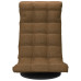 Scaun De Podea Pivotant, Maro, Material Textil