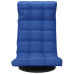Scaun De Podea Pivotant, Albastru, Material Textil