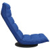 Scaun De Podea Pivotant, Albastru, Material Textil