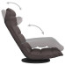 Scaun De Podea Pivotant, Gri Taupe, Material Textil