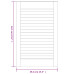 Ușă De Dulap Cu Design Lambriu, 61,5X39,4 Cm, Lemn Masiv De Pin