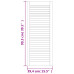 Ușă De Dulap Cu Design Lambriu, 99,3X39,4 Cm, Lemn Masiv De Pin