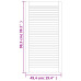 Ușă De Dulap Cu Design Lambriu, 99,3X49,4 Cm, Lemn Masiv De Pin