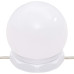 Masă De Toaletă Cu Led, Alb, 86,5X35X136 Cm