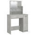Masă De Toaletă Cu Led, Gri Beton, 86,5X35X141 Cm