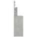 Masă De Toaletă Cu Led, Gri Beton, 86,5X35X141 Cm